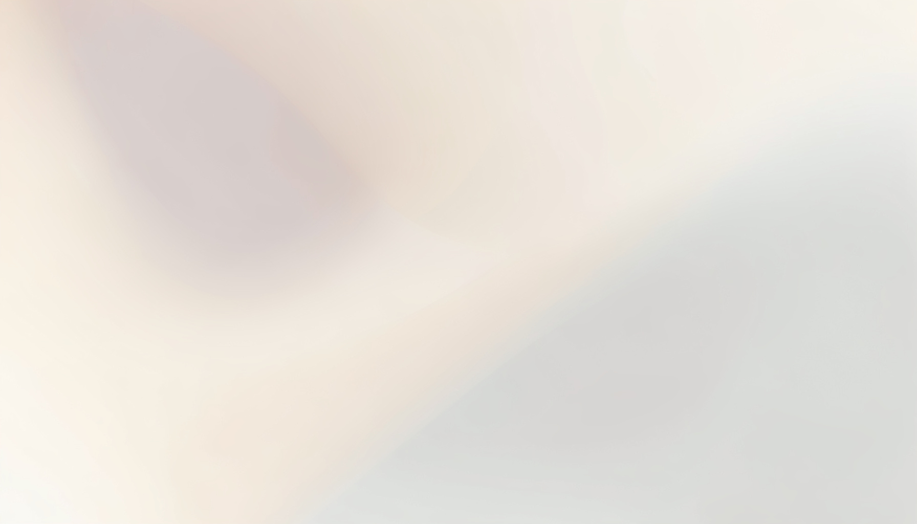 Abstract gradient composition in soft beige, cream, and pale slate tones with a calm, professional mood.