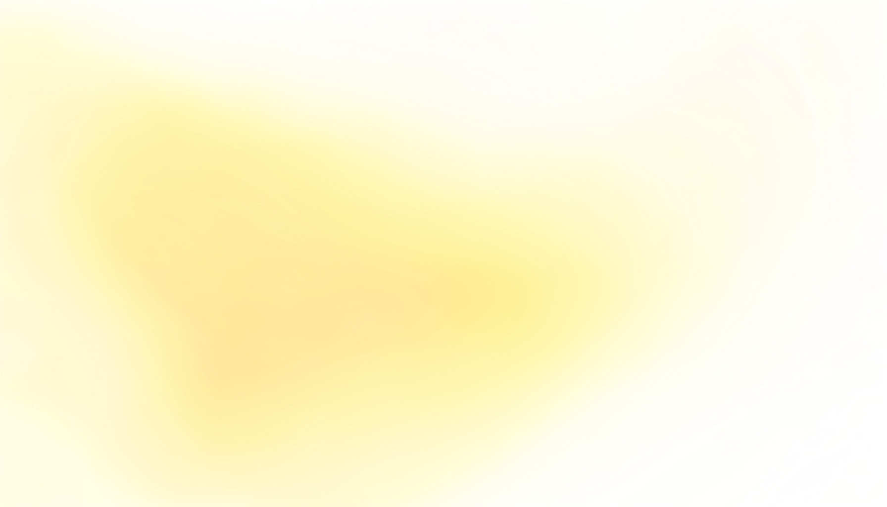 Warm pale yellow gradient fading into a clean off-white